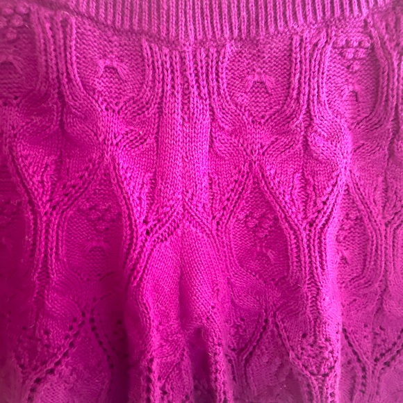 La Maille Sézane Purple Sweater Short - Picture 3 of 5